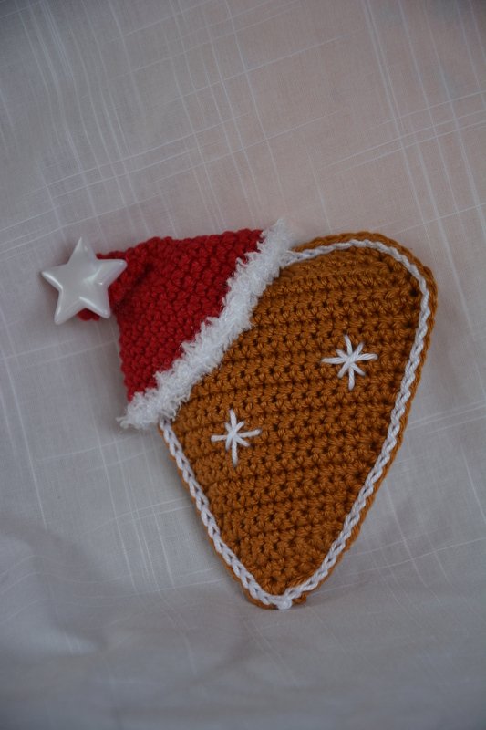 Lebkuchenherz, Häkelanleitung