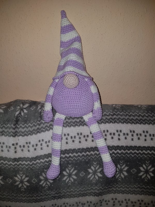 gro&szlig;er sitzender Wichtel 40 cm Weihnachtsdeko H&auml;kelanleitung