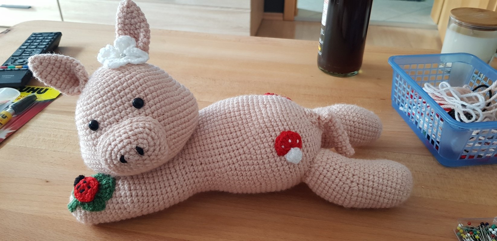 Häkelanleitung Schweinchen Kimey