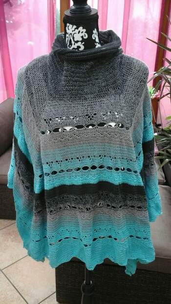 Supper Anleitung das War mein 2 poncho