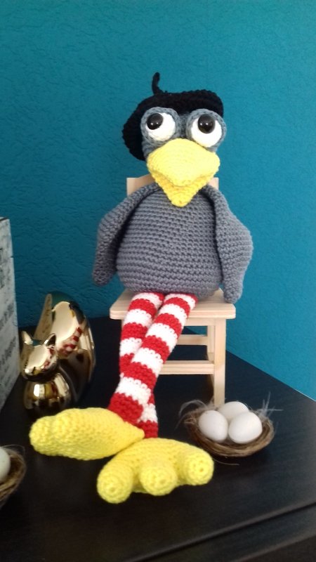 Häkelanleitung für Rabe „Claude“