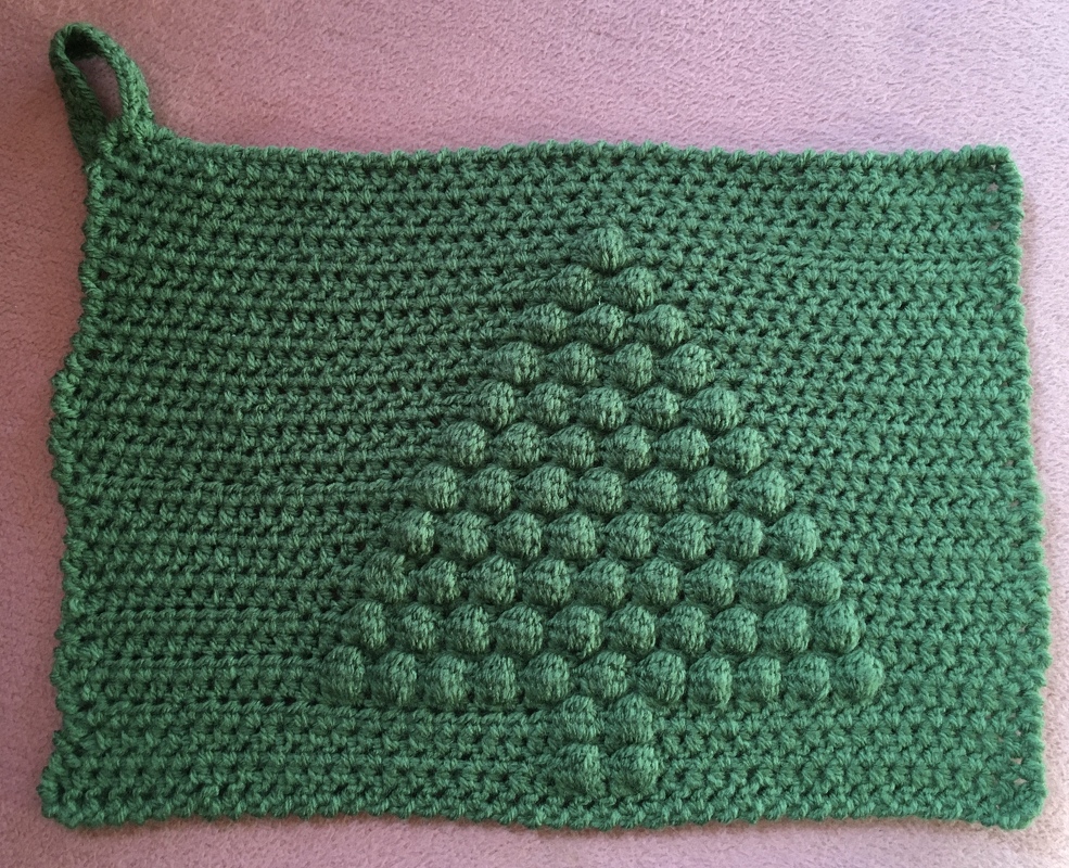 Topflappen - Oh Tannenbaum - gehäkelt