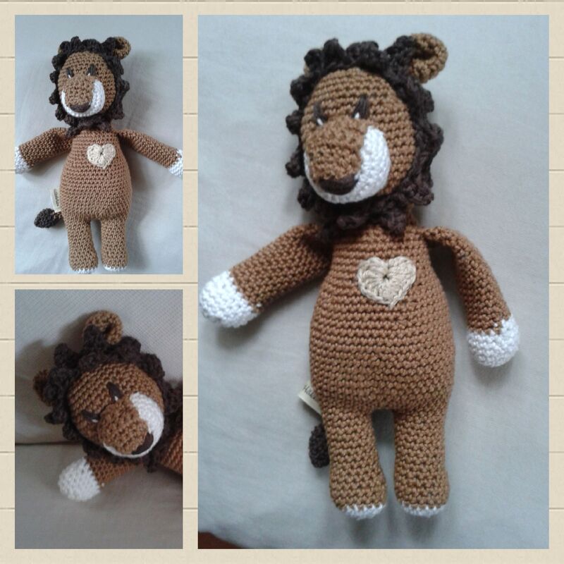 Häkelanleitung Spieluhr Löwe Henni