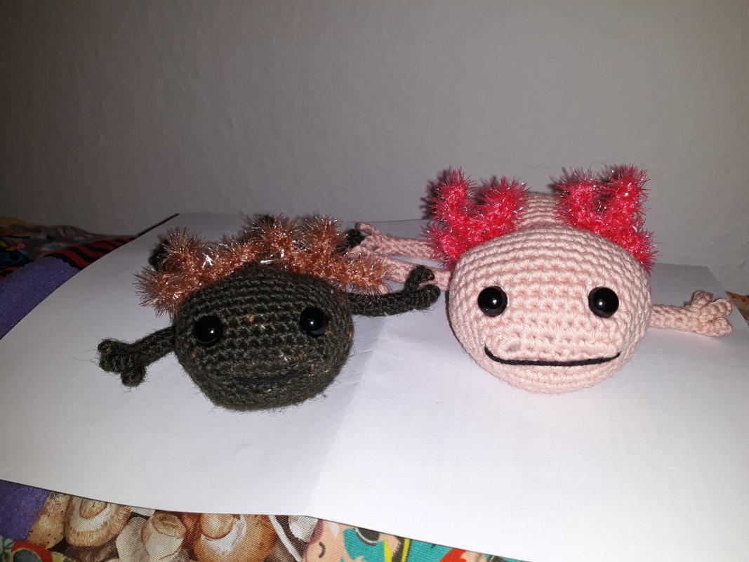Axolotl, Häkelanleitung