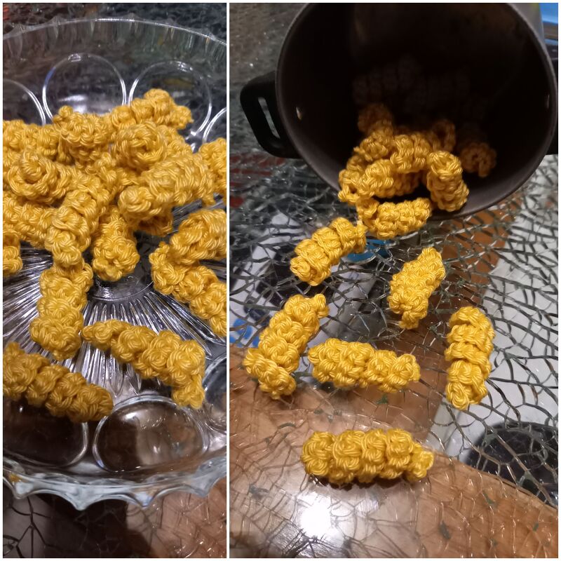 Crochet pattern for 6 sorts of pasta