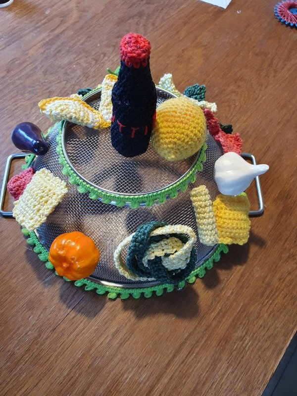 Crochet pattern for 6 sorts of pasta