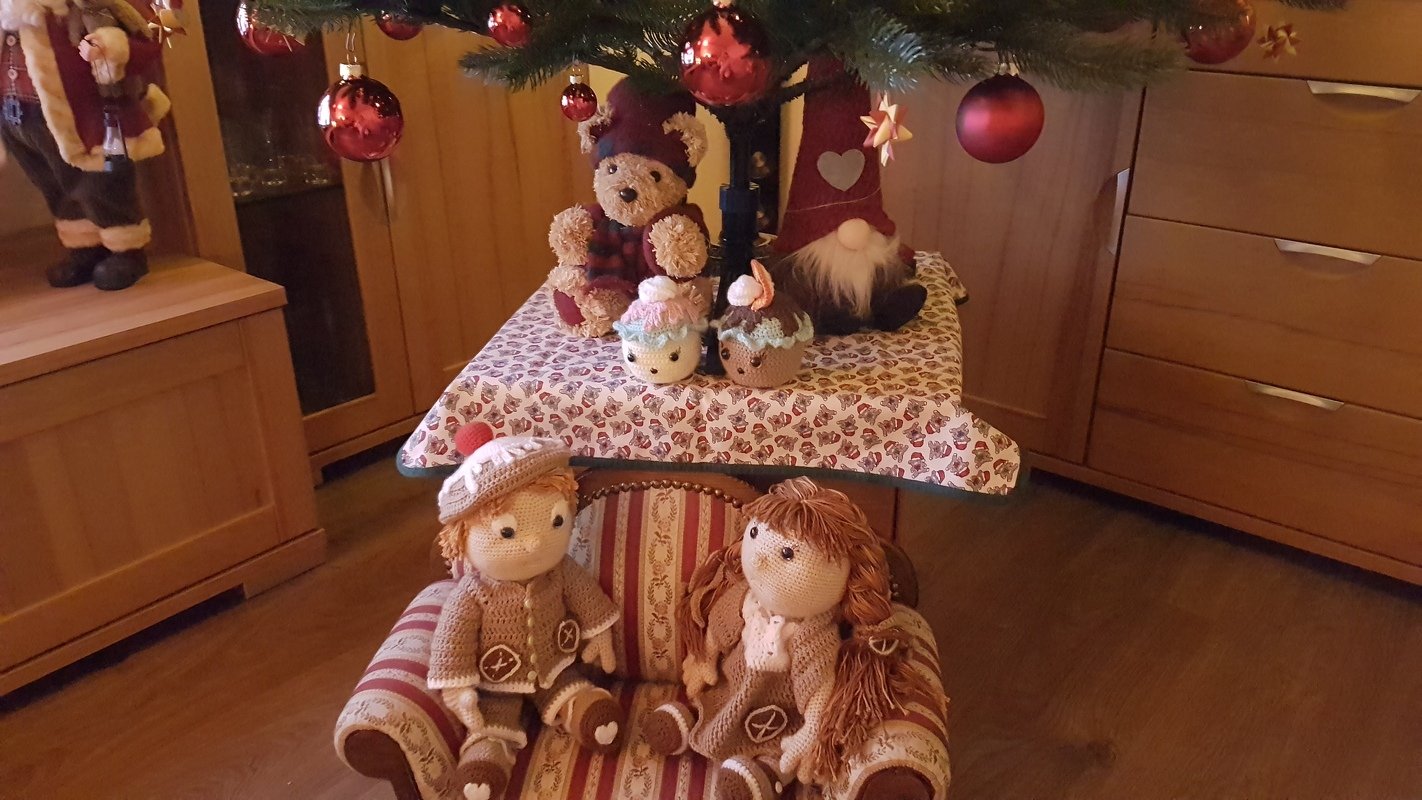 Häkelanleitung Puppenkleidung, Luis Lebkuchenmann