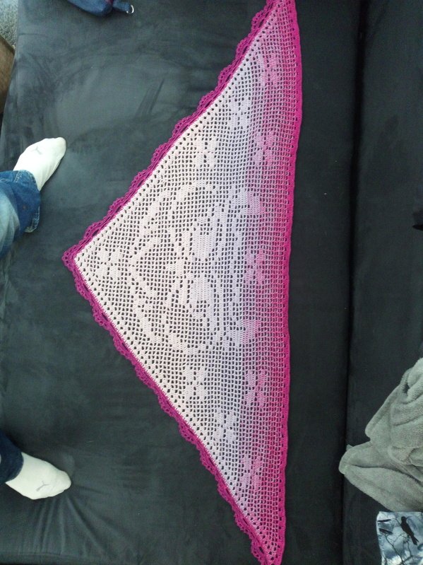 Motivtuch "SchneeEule" für Kinder, Dreieckstuch, Häkelanleitung