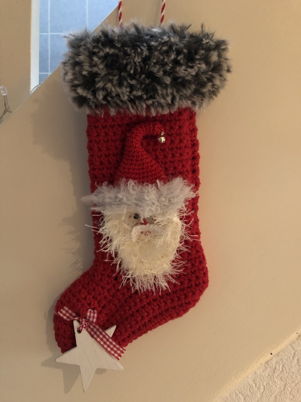 Häkelanleitung Weihnachtsstrumpf