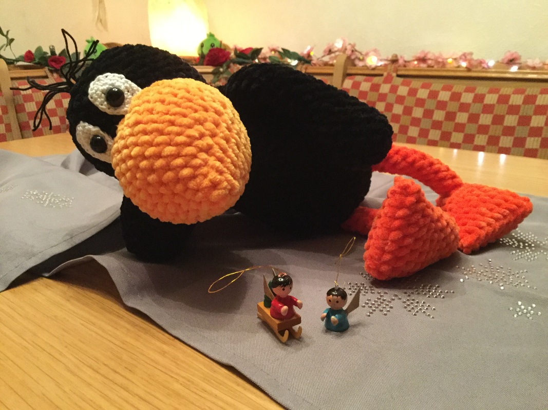 Häkelanleitung RABE groß und kuschelig