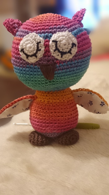 Hier ist meine Schlafeule :-)
Hat viel Spaß gemacht nach dieser super Anleitung!