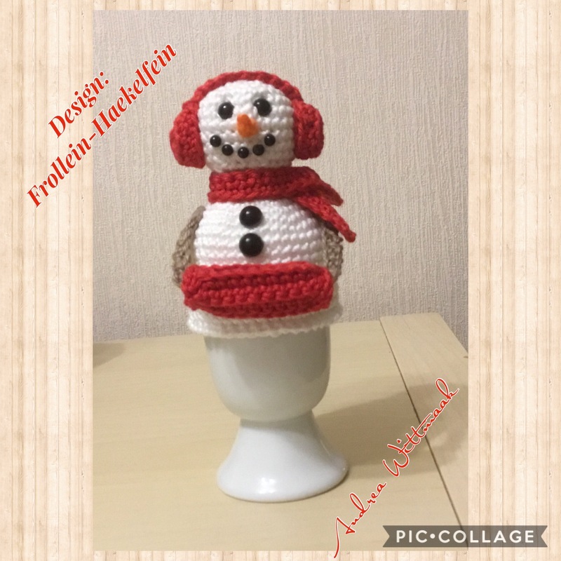 Häkelanleitung Eierwärmer Schneemann und Frau - PDF Datei