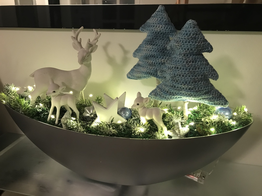 Häkelanleitung Weihnachtsdeko Tannenbäume