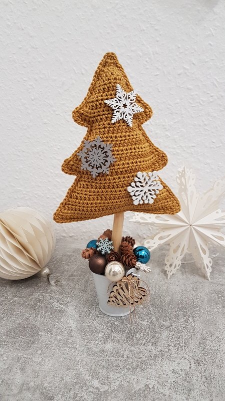 Häkelanleitung Weihnachtsdeko Tannenbäume