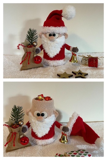 Eine tolle Idee, ein Weihnachtsmann gefüllt mit Schokolade 🥰 Hat viel Spaß gemacht diesen süßen Weihnachtsmann zu häkeln. Die Anleitung ist sehr verständlich und einfach nachzuarbeiten, so wie alle Anleitungen von rimajas 😍