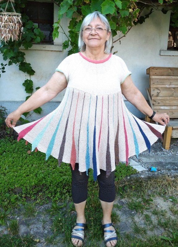 Ombrellone - Stola mit Farbzacken