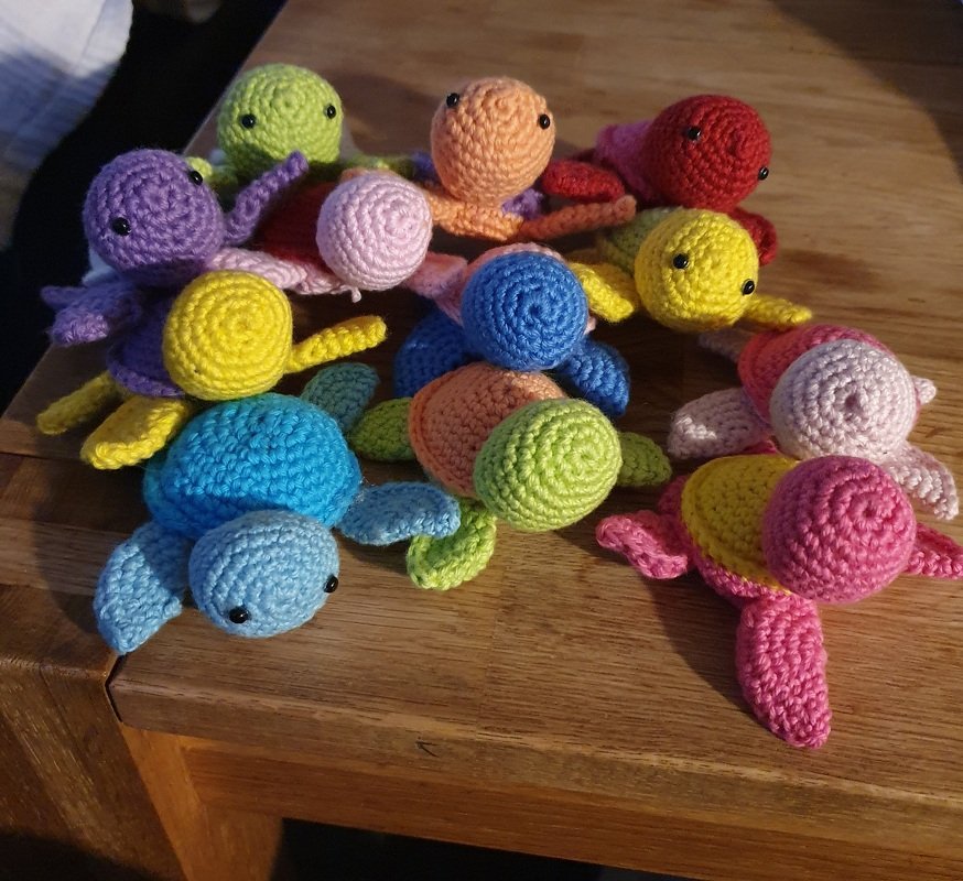 Häkelanleitung kleine Schildkröte