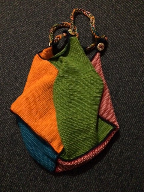 Beutel Stauraum Tunesisch Häkeln