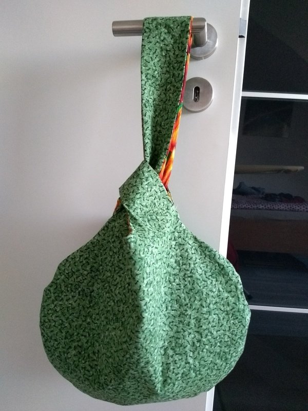 Japanische Knotentasche *** Beuteltasche E-Book Pdf-Datei Nähanleitung mit Schnittmuster in 3 Größen S-L von firstloungeberlin