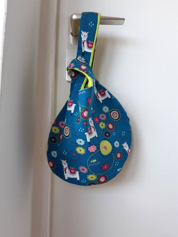 Japanische Knotentasche *** Beuteltasche E-Book Pdf-Datei Nähanleitung mit Schnittmuster in 3 Größen S-L von firstloungeberlin