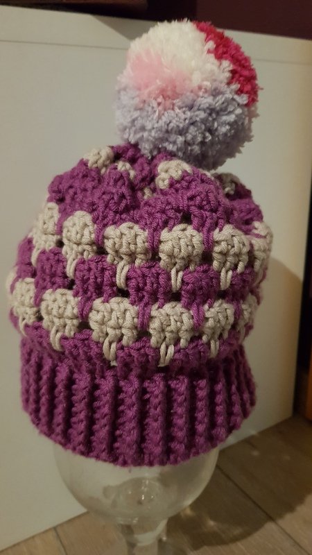 Häkelanleitung Mütze in schönem Muster