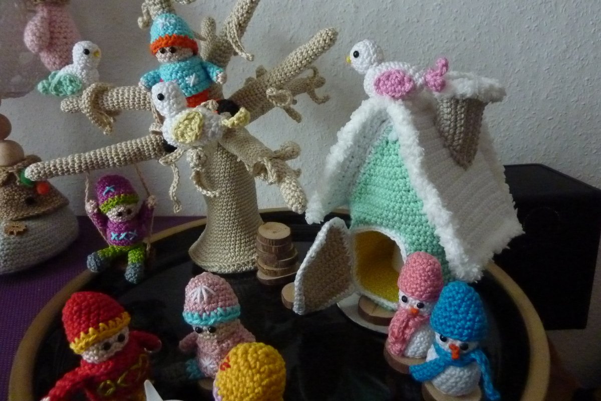 Häkelanleitung &quot;Das Winterzauberland&quot; Dekoidee!