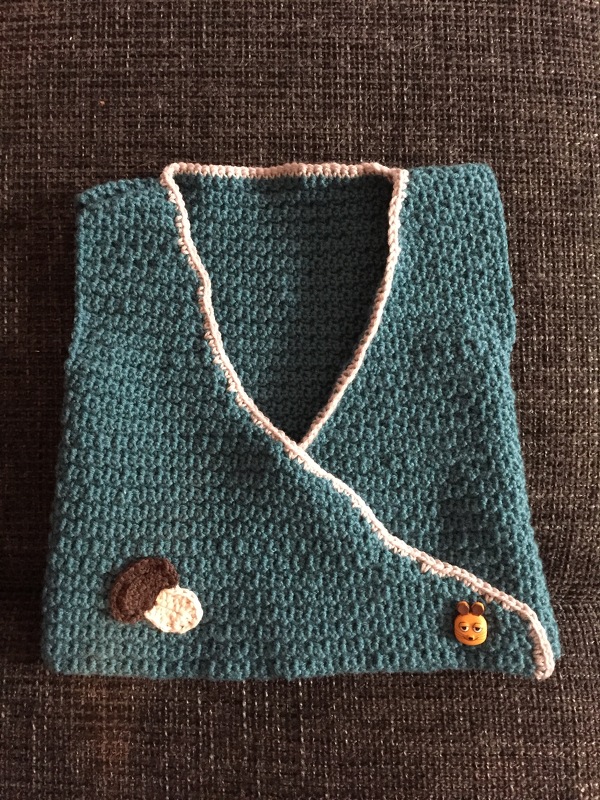 Häkelanleitung Babyweste Gr. 54-62 (individualisierbar)