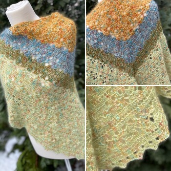 Yarn Marina by Manos del Uruguay color Midas + Silky Kid by Kremke