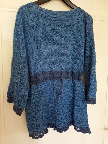 Mit viel Spaß an der Arbeit gehäkelt aus Zauberei Glockenblume plus Unigarn von www.traumgarne.de