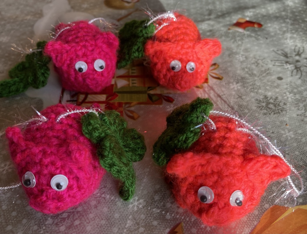 Glücksbringer Schwein mit Kleeblatt