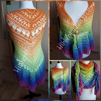 In der Anleitung gibt es zwar diverse Häkelschriften, die auch auf dem Tablet bzw. Laptop angezeigt werden, beim Ausdrucken jedoch einfach wegfallen. So musste ich auf den schriftlichen Teil zurückgreifen. Der erfordert allerdings einiges an Blätterei, weil oftmals einfach auf vorherige Reihen verwiesen wird.