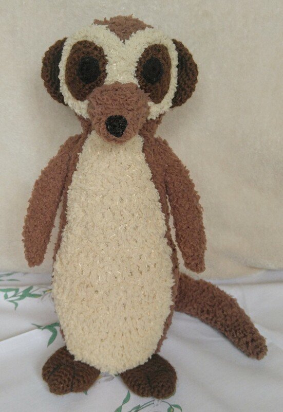 Erdmännchen Siegbert, ca. 30 cm groß, Gabis Häkelanleitung