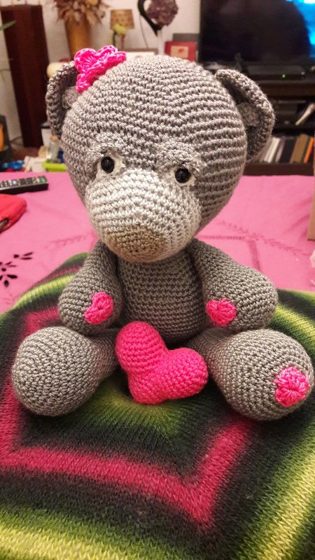 von Herzen - ein Bärli zum Häkeln
