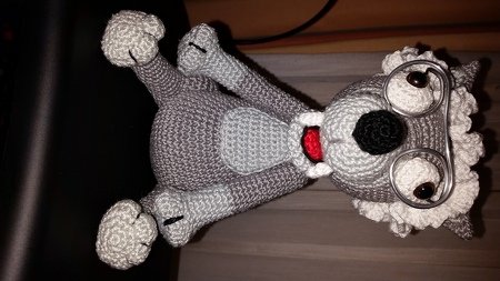 Zottel, der Wolf, Häkelanleitung