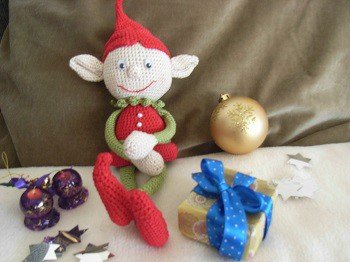 Häkelanleitung, Weihnachtself, Zwerg, Amigurumi, 18 Seiten PDF