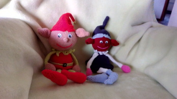 Nachdem ich vom 1. Elf so begeistert war, hab ich gleich noch einen 2. gehäkelt