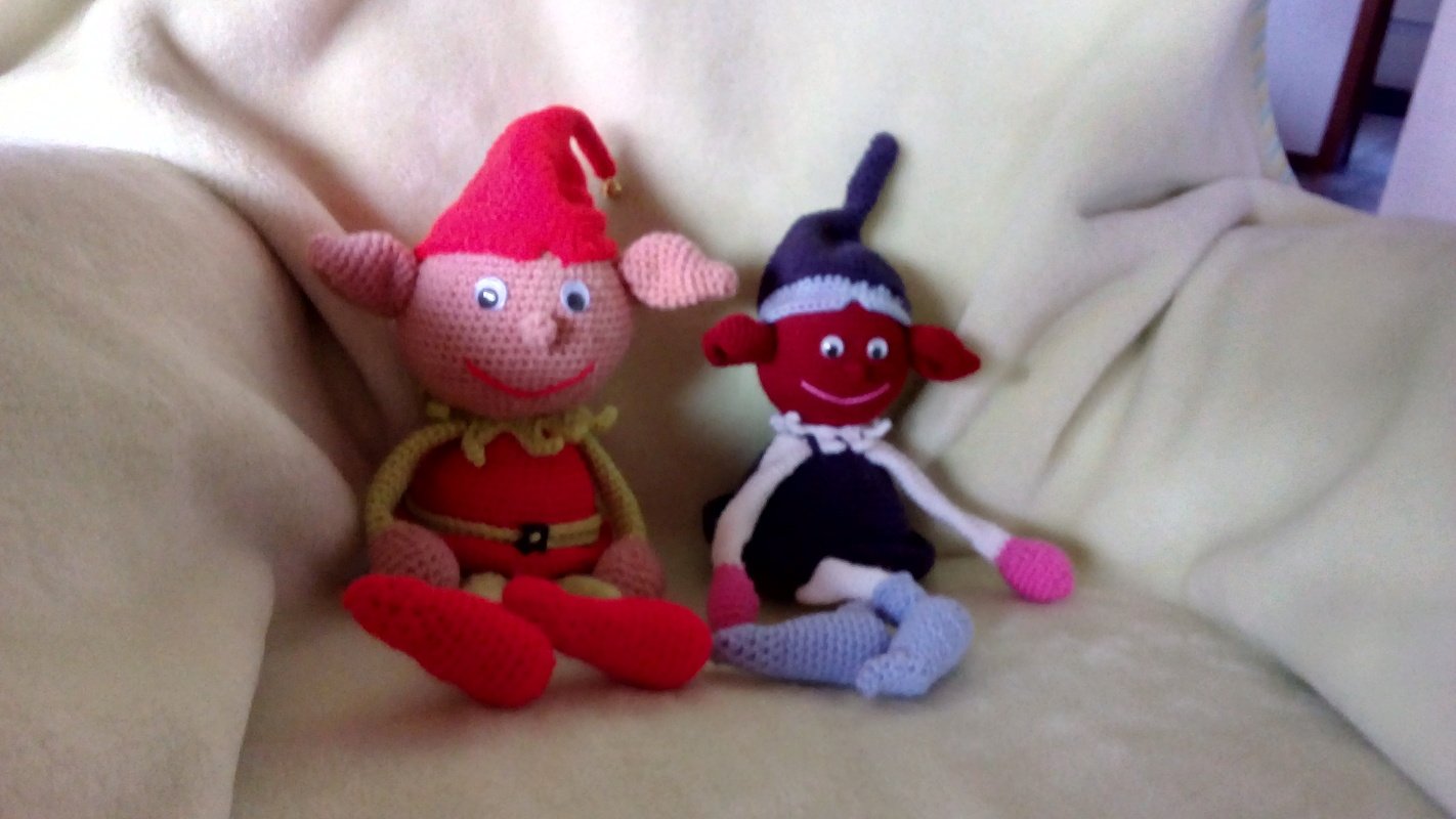 Häkelanleitung, Weihnachtself, Zwerg, Amigurumi, 18 Seiten PDF