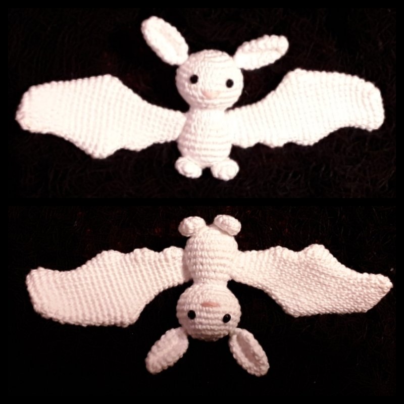 Fledermaus Häkelanleitung Taschenbaumler, Anhänger