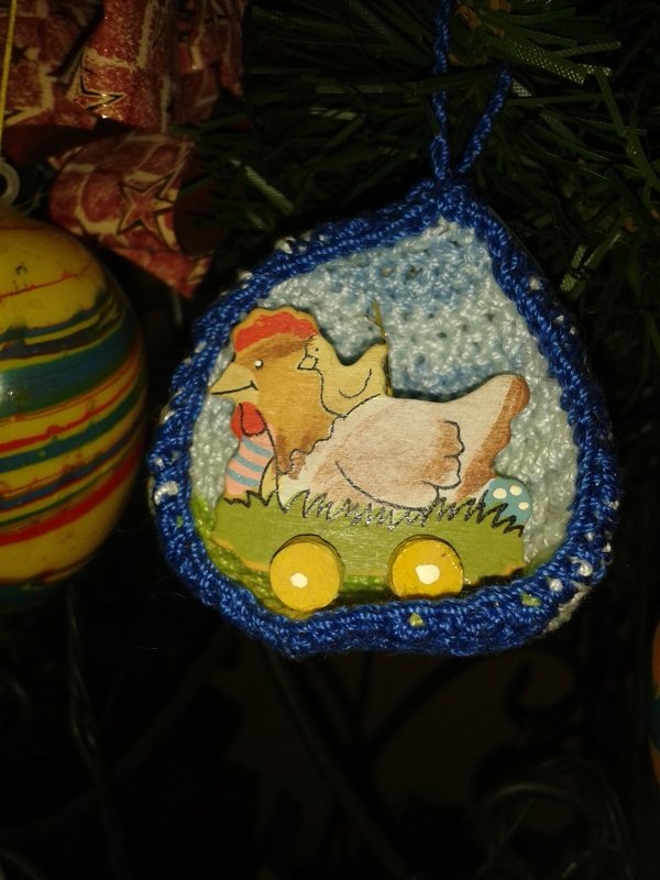 Häkelanleitung &quot;Bunte Osteranhänger&quot; Dekoidee! Ideal für Wollreste!