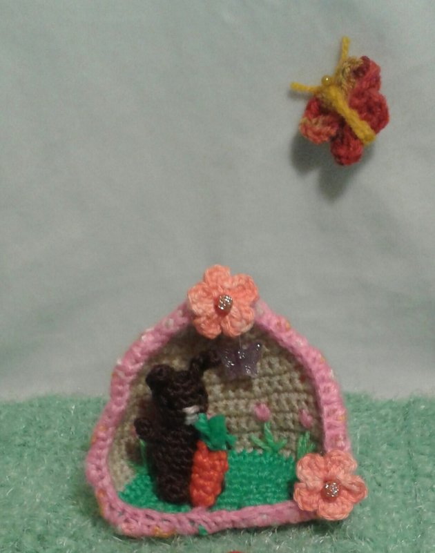 Häkelanleitung &quot;Bunte Osteranhänger&quot; Dekoidee! Ideal für Wollreste!