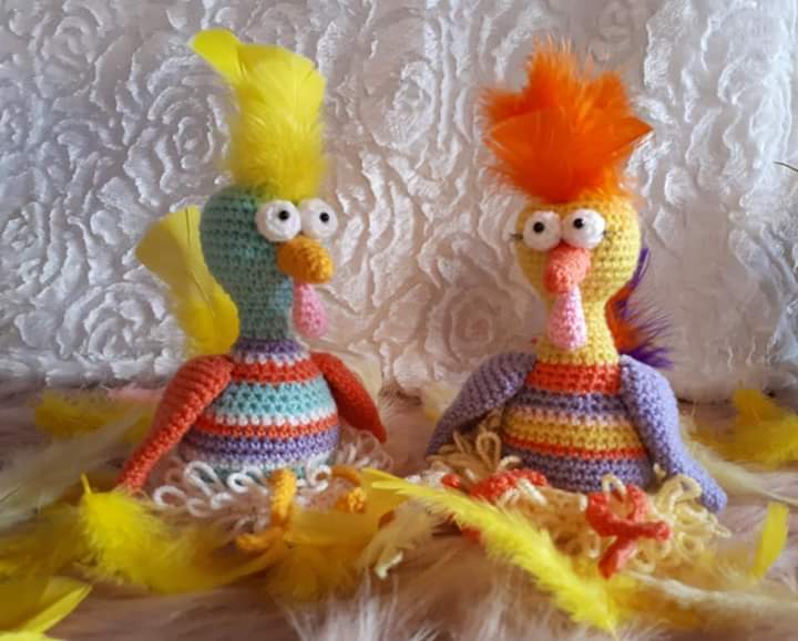 XL Gockel GLUPSCHI Kantenhocker Hühner Hahn Ostern Frühlingsdeko