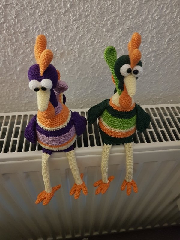 XL Gockel GLUPSCHI Kantenhocker Hühner Hahn Ostern Frühlingsdeko