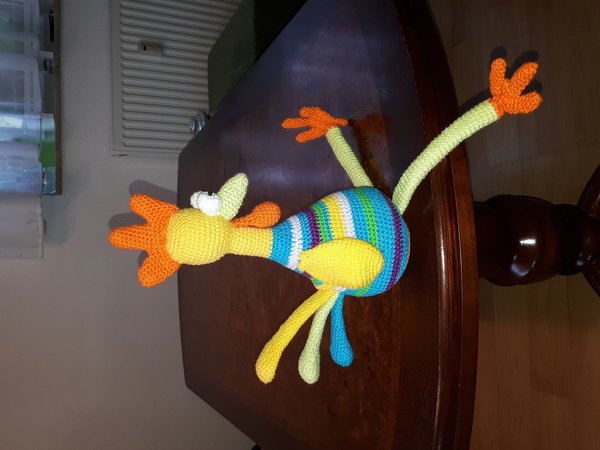 XL Gockel GLUPSCHI Kantenhocker Hühner Hahn Ostern Frühlingsdeko