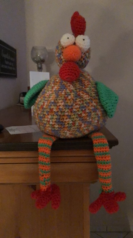 XL Gockel GLUPSCHI Kantenhocker Hühner Hahn Ostern Frühlingsdeko