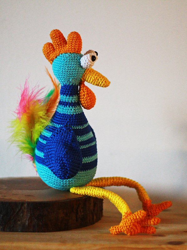 XL Gockel GLUPSCHI Kantenhocker Hühner Hahn Ostern Frühlingsdeko