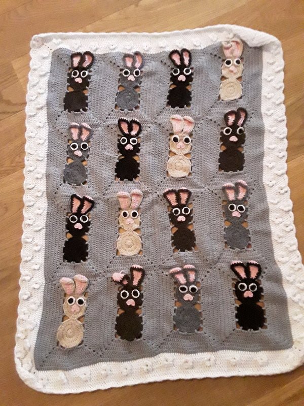 Babydecke "Hase" Fest Anleitung PDF