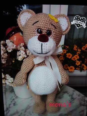 Das ist meine Version vom chocolate Teddy. Hat mir super Spaß gemacht.
