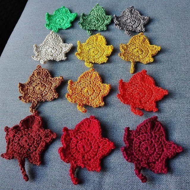 E-Book,+ Herbstblätter + Streudeko, Applikationen und und und 