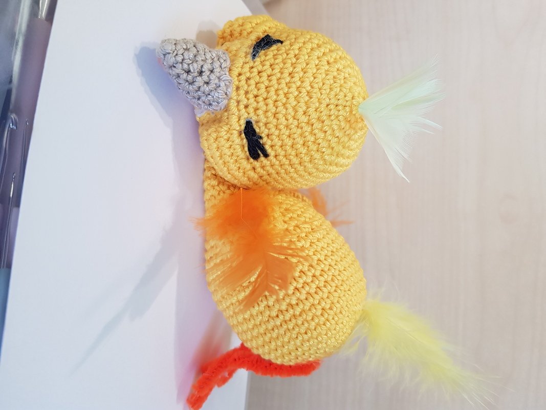Küken Kiki- Häkelanleitung Amigurumi von Wolldiamant