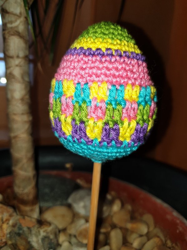 gehäkelte Ostereier ohne Rohling